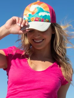 Adjustable Trucker Hat - Waves
