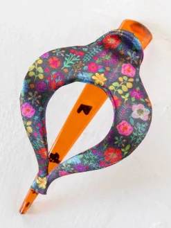 Boho Clip - Satin Rainbow Garden