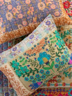 Bungalow Reversible Cotton Shams, Set of 2 - Heritage Folk Patchwork