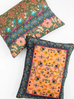 Bungalow Reversible Cotton Shams, Set of 2 - Maia