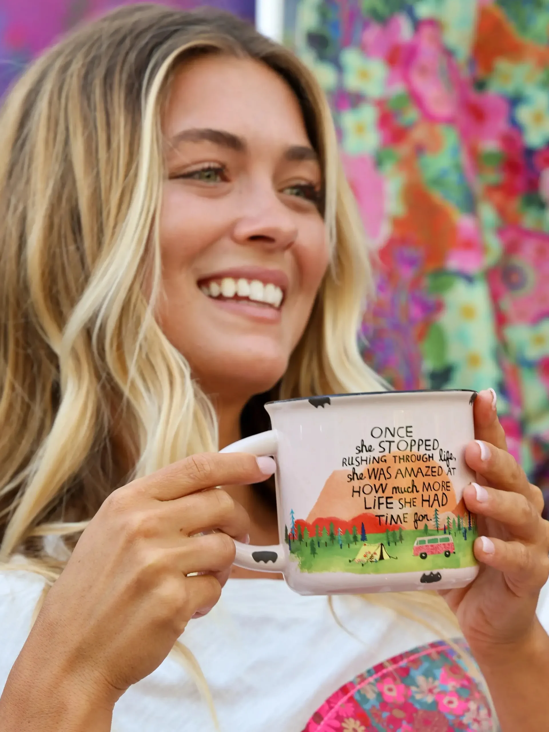 Camp Coffee Mug - Once She Stopped Rushing