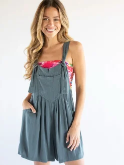 Carrington Romper - Charcoal