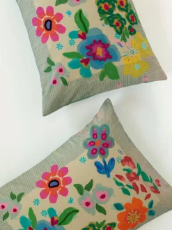 Catalina Cotton Shams, Set of 2 - Floral Garden