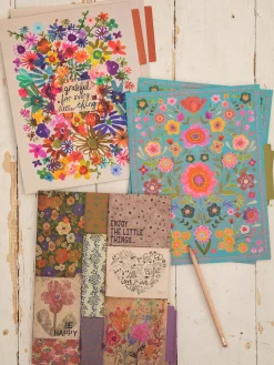 Colorful File Folders, Set of 6 - Grateful
