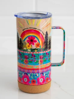 Cork Coffee Tumbler - Grateful
