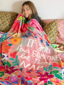 Double-Sided Cozy Throw Blanket - Let Them Nap