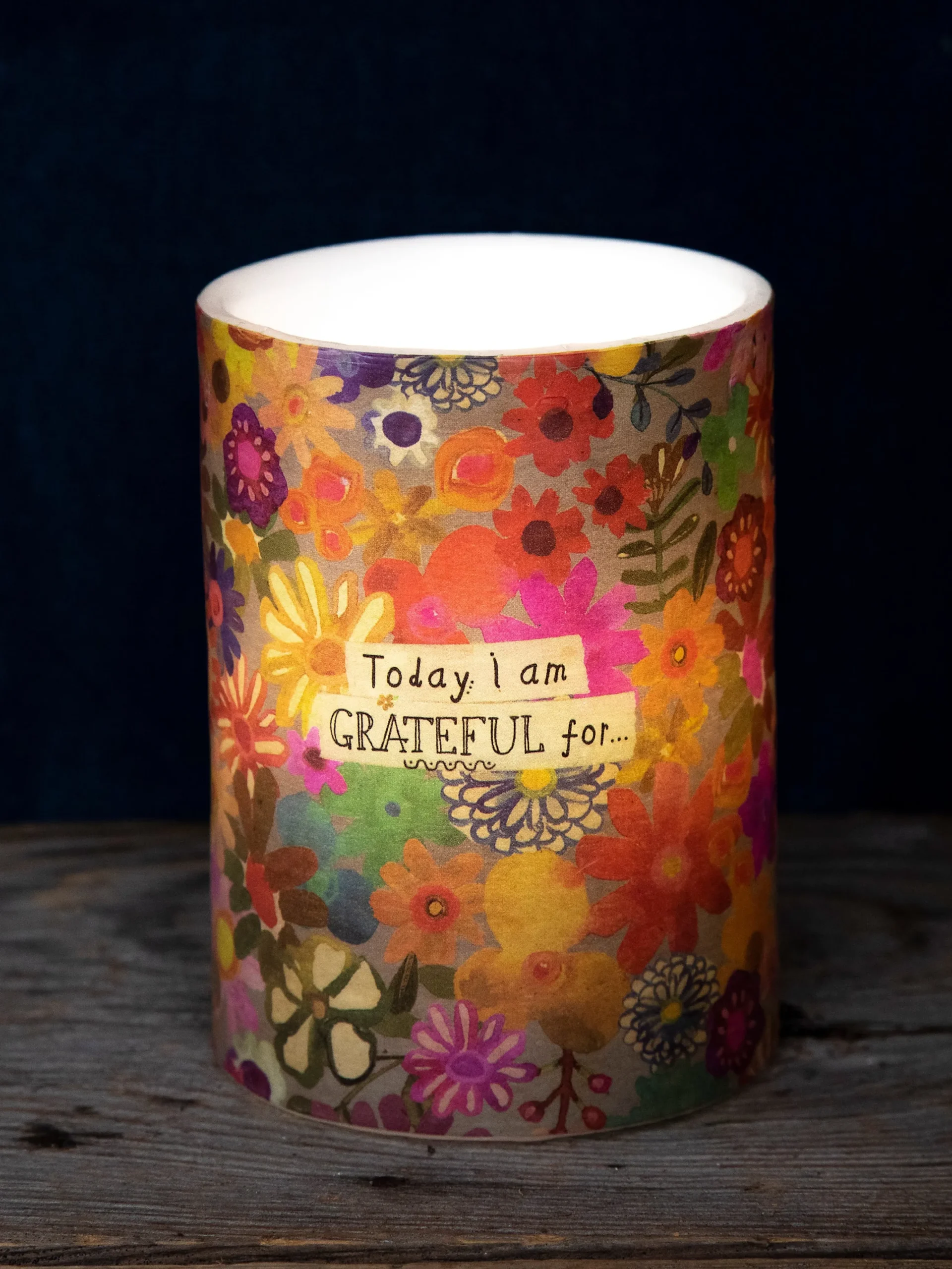 Flameless Candle - I Am Grateful