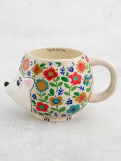 Folk Art Coffee Mug - Harriet The Hedgehog