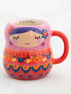 Folk Art Coffee Mug - Vera The Nesting Doll