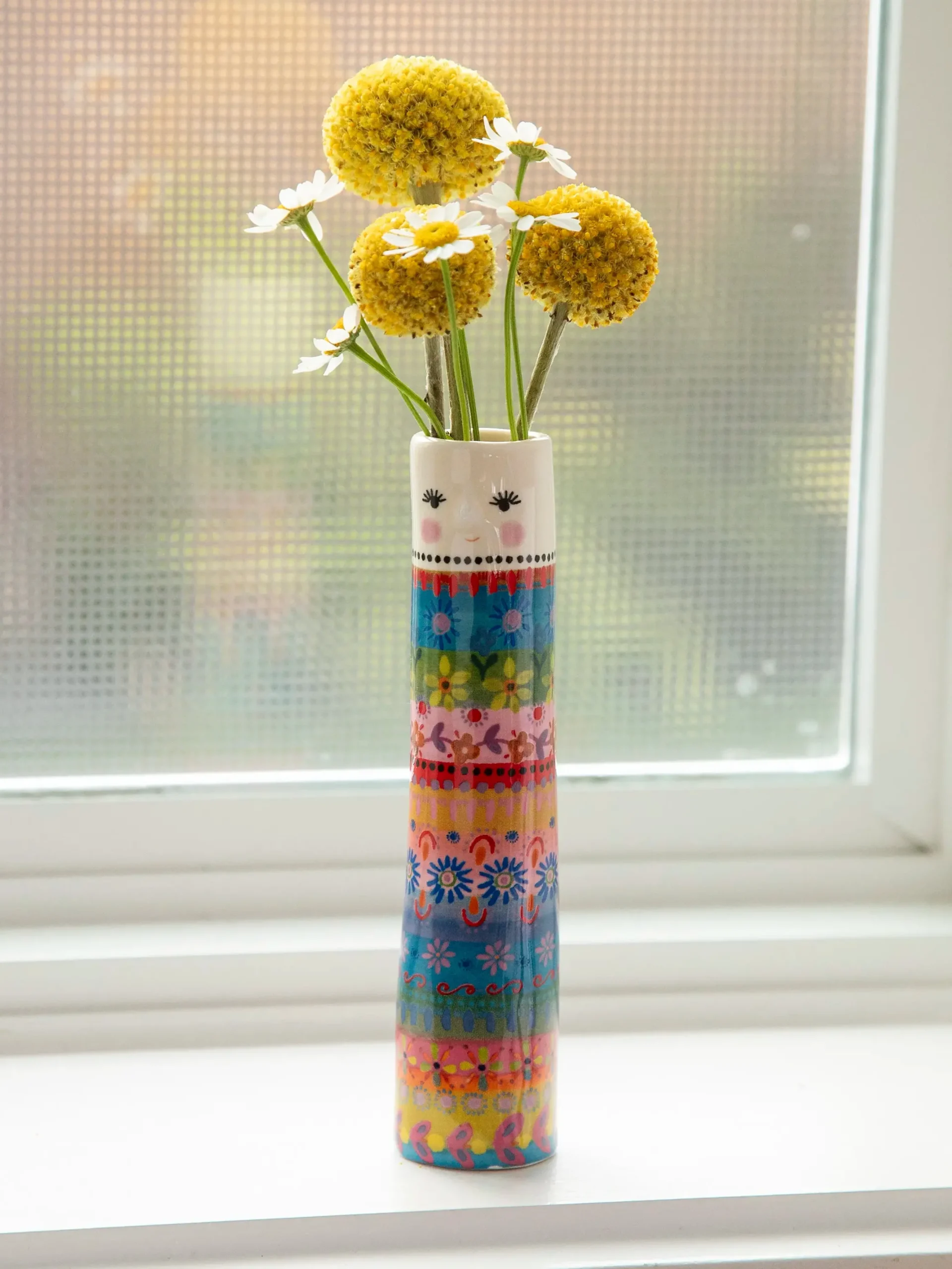Folk Friend Bud Vase - Folk Lady
