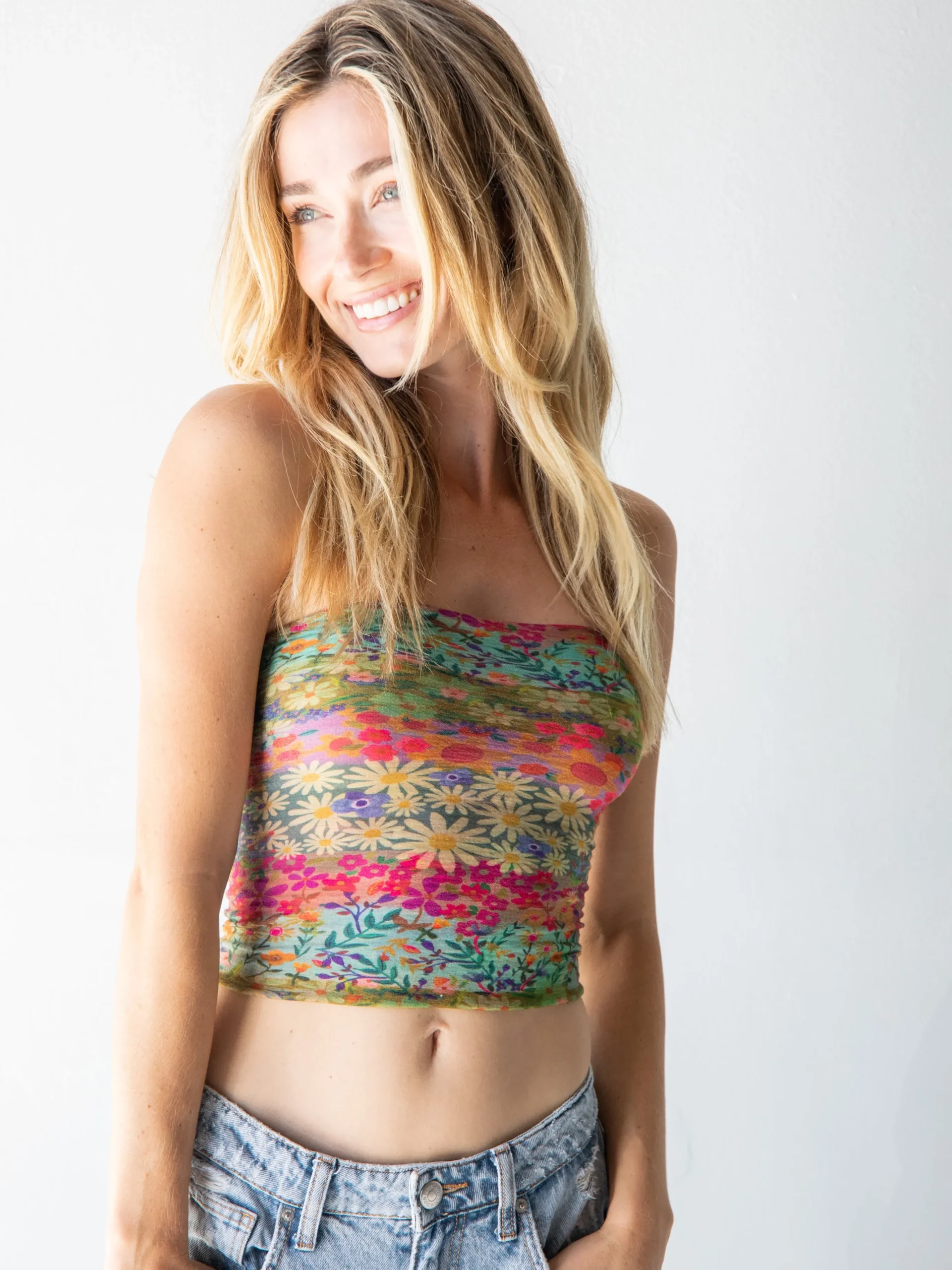 Full Boho Bandeau® Headband - Wildflower Border