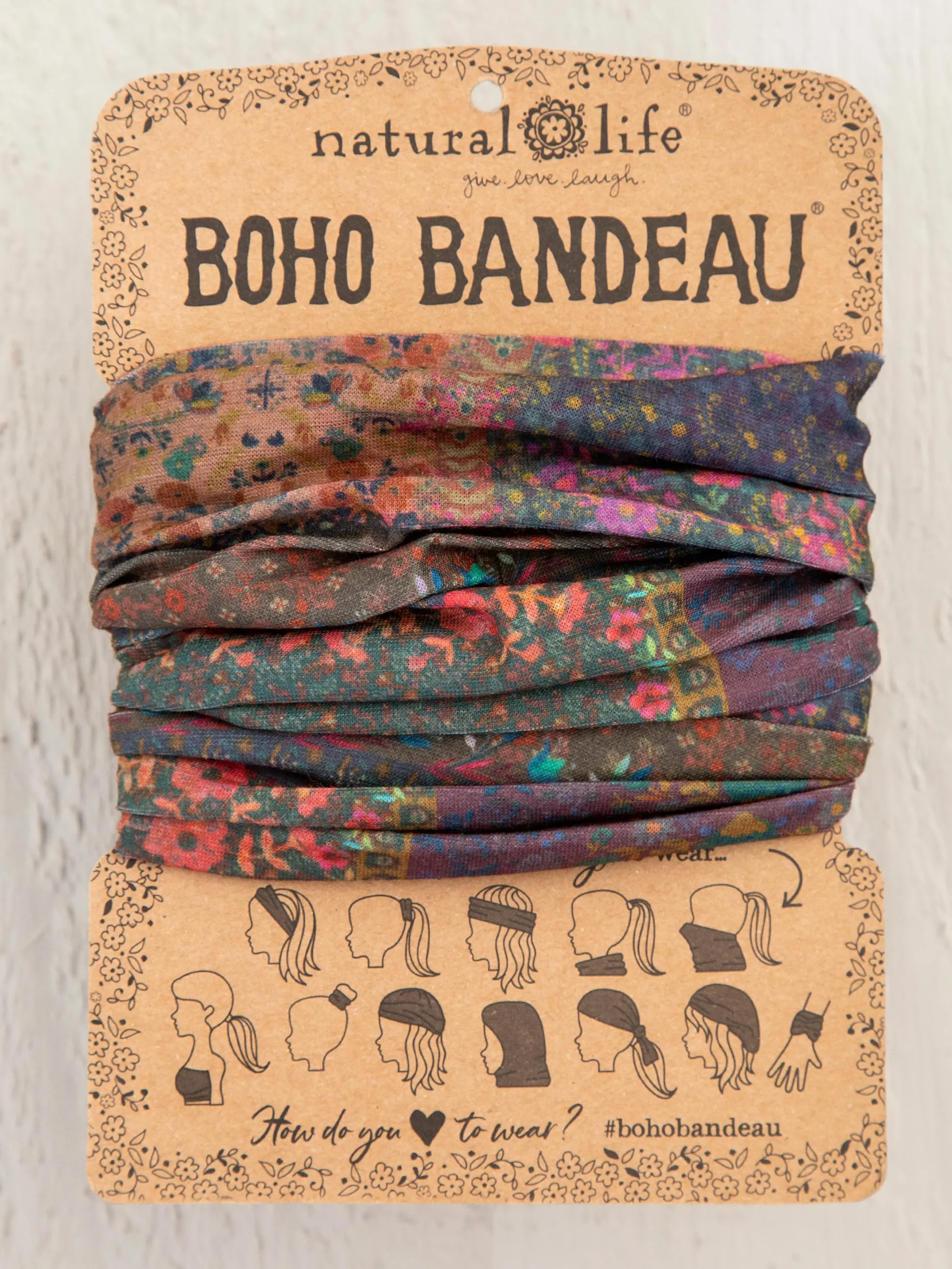 Full Boho Bandeau® Headband - Vintage Patchwork