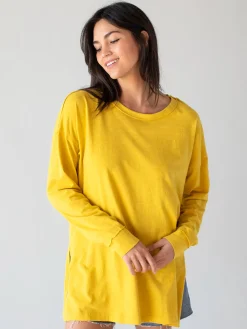 Hang Around Cotton Tunic - Yellow