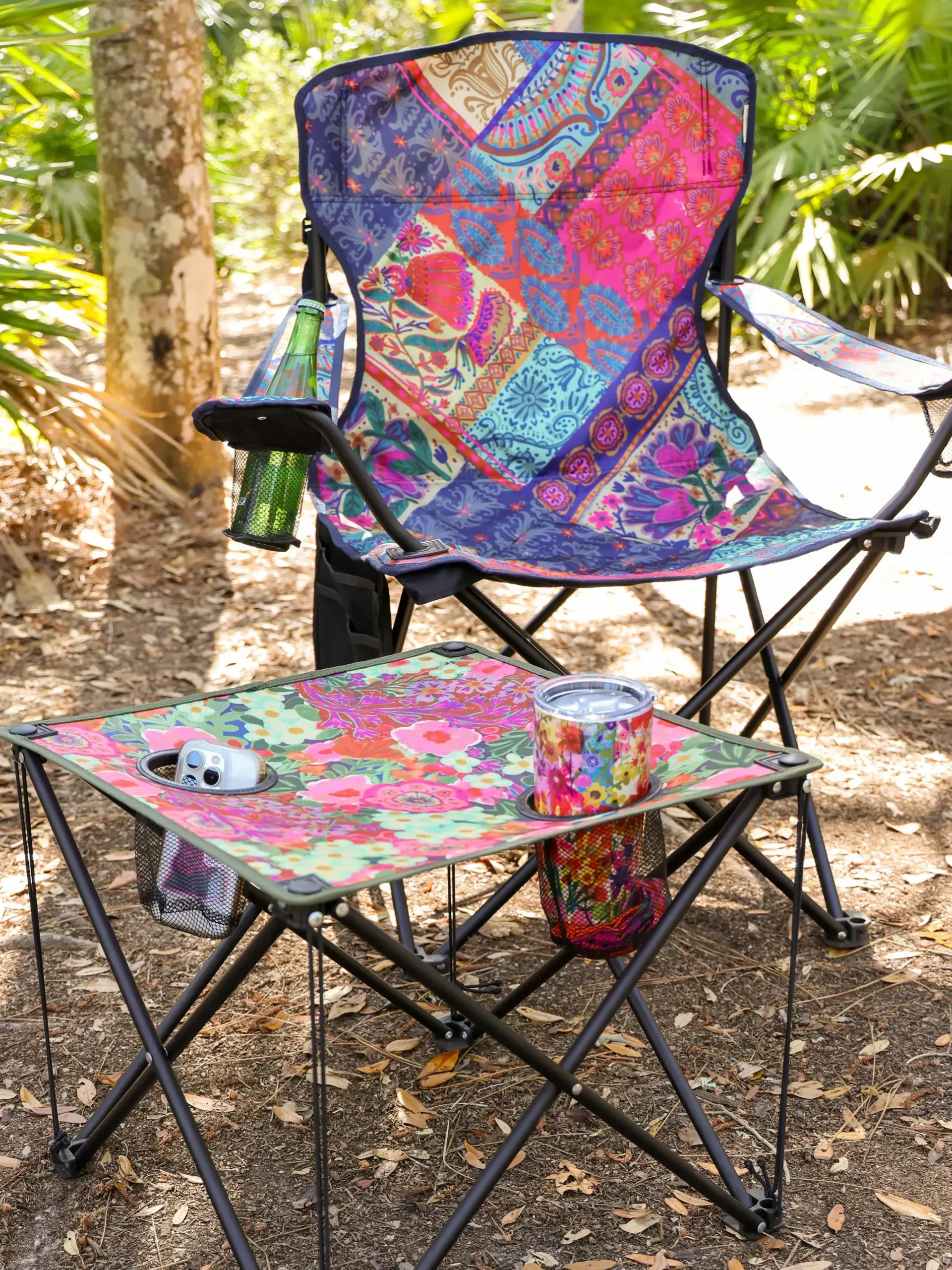 Happy Camp Chair - Boho Blooms Patchwork