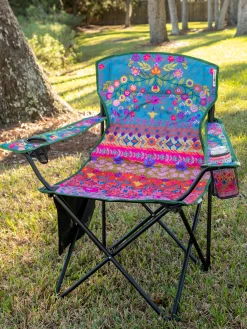 Happy Camp Chair - Folk Floral Border
