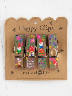 Happy Clips, Set of 4 - Gnome Sweet Gnome