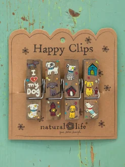 Happy Clips, Set of 4 - Heart My Dog