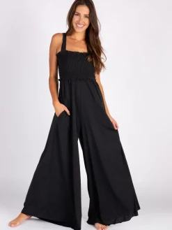 Harper Knit Jumpsuit - Charcoal