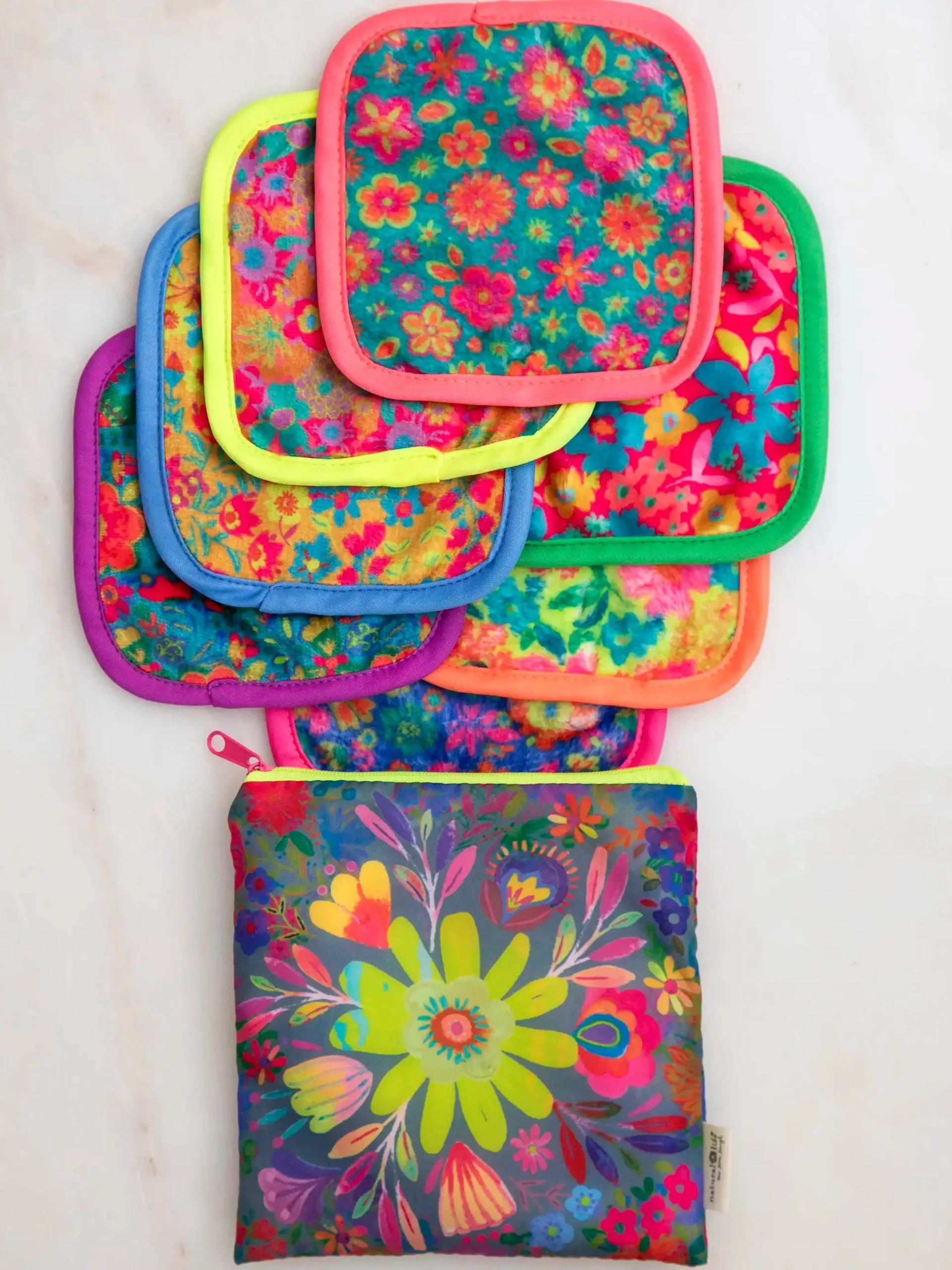 Mini Makeup Removing Cloths Set - Floral