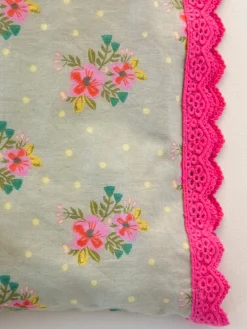 Mix u0026 Match Trim Cotton Pillowcase - Garden Ditsy
