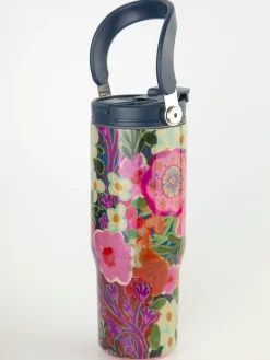 30oz Tumbler - Pink Painted Garden