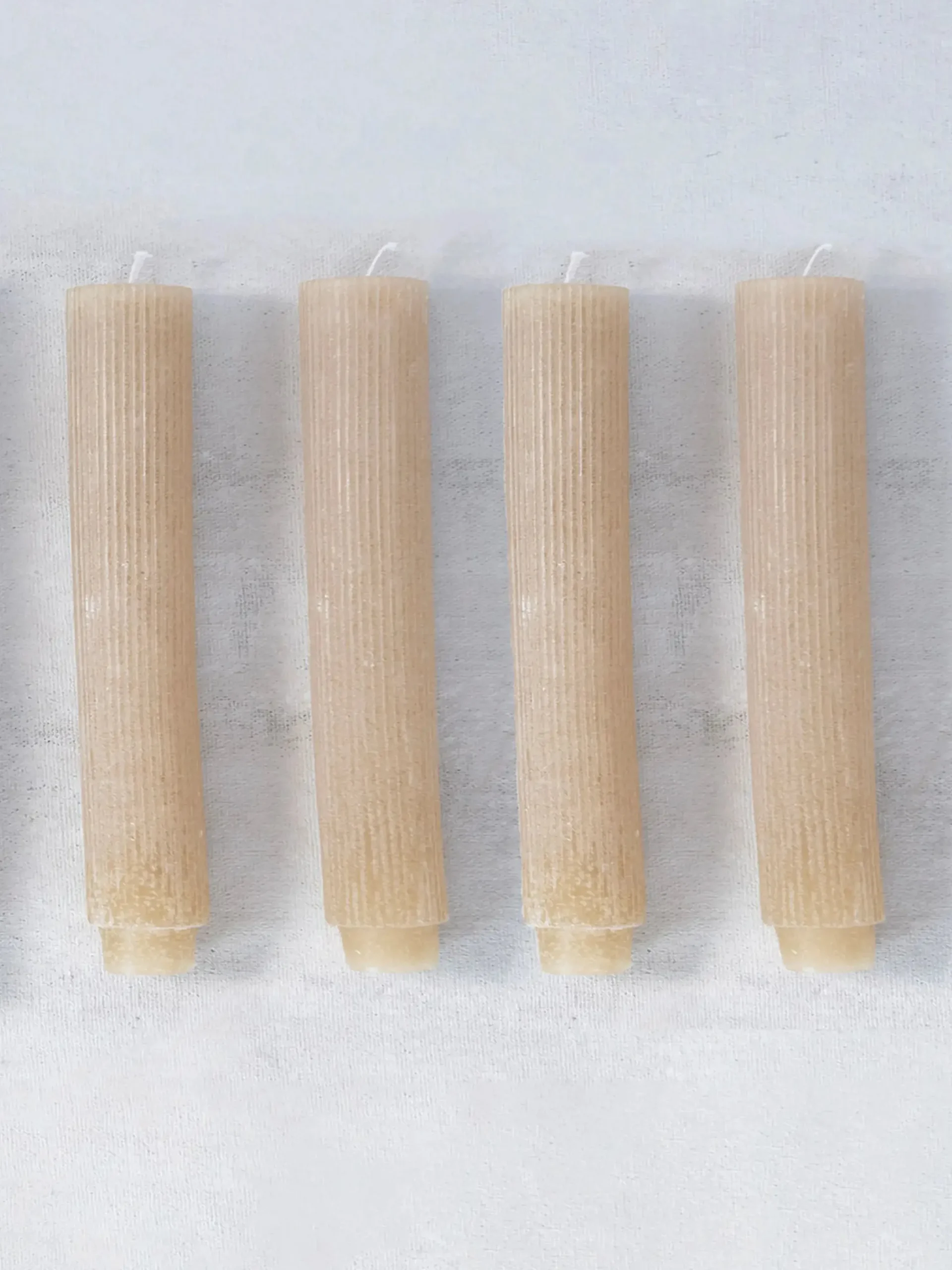 Pleated Taper Candles, Set of 12