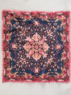 Printed Cotton Bandana - Navy
