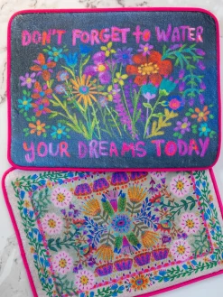Reversible Dish Drying Mat - Don't Forget
