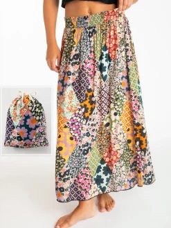 Skirt-In-A-Bag - Floral Diamonds Patchwork