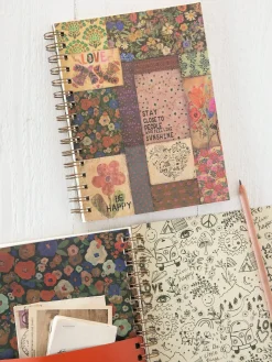 Spiral Notebook - Patchwork Chirps