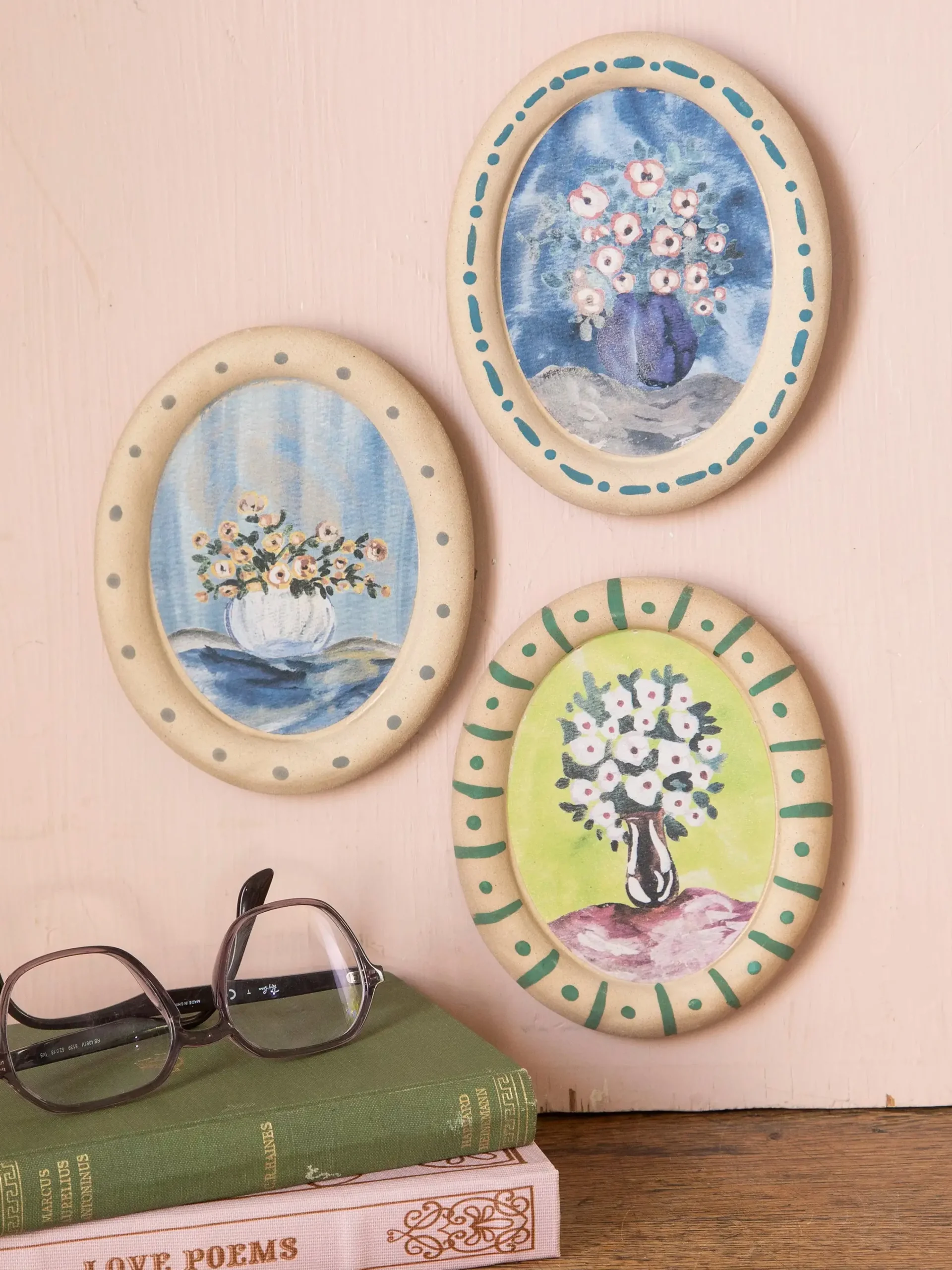 Stoneware Framed Art Set