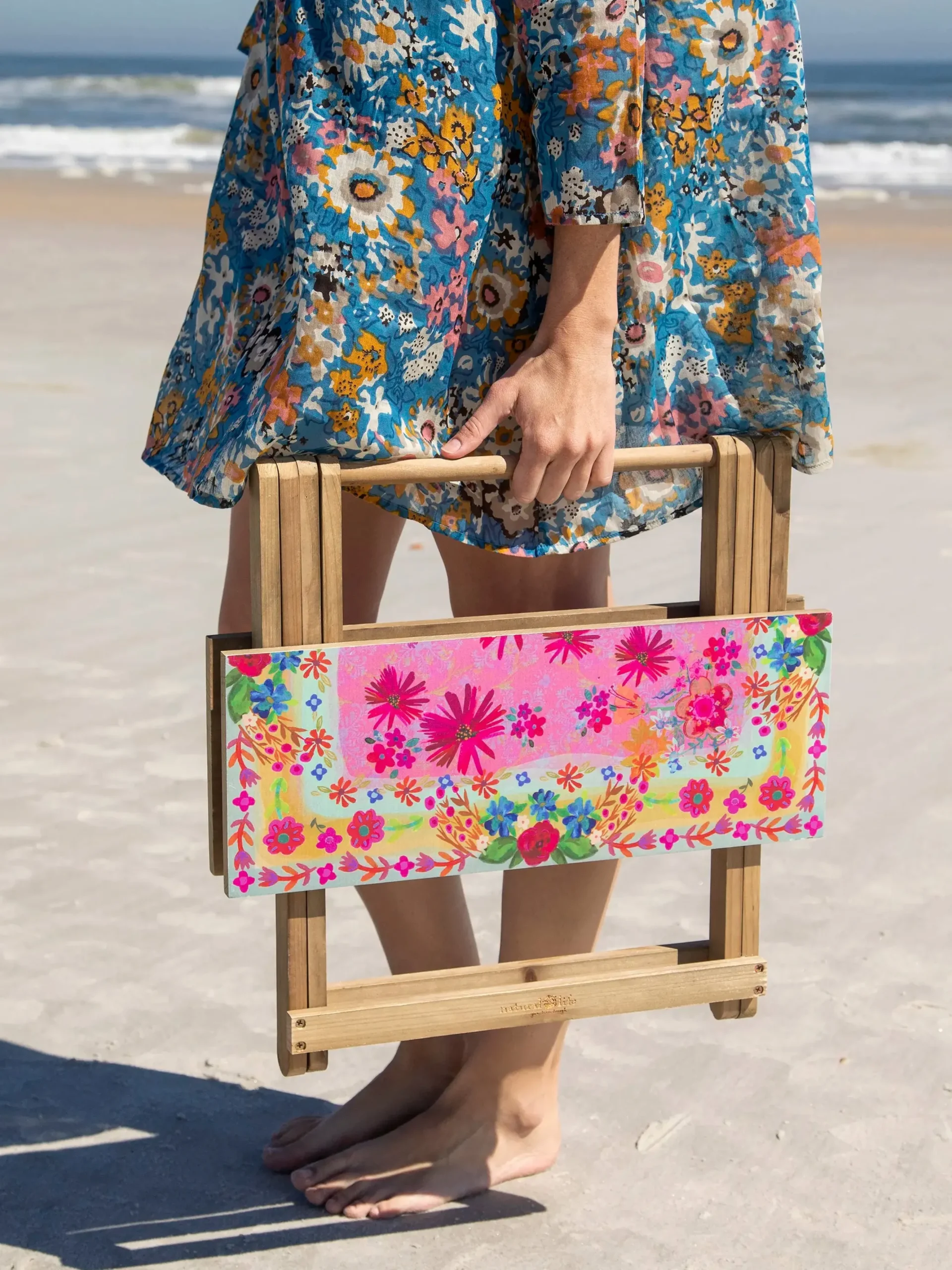 Take Anywhere Table - Pink Daisy