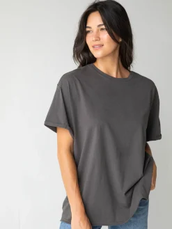 Take It In Cotton Tee - Charcoal