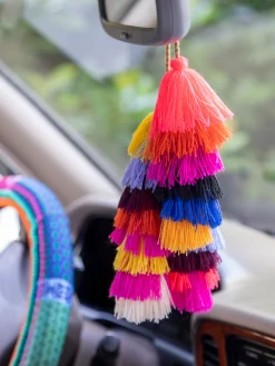 Tassel Tie-On - Coral
