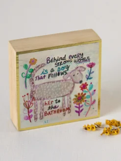 Tiny Block Keepsake - Behind Every Strong Woman