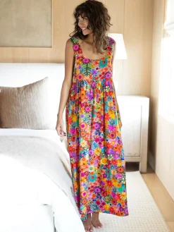 Tricia Maxi Dress - Rainbow Calico Floral