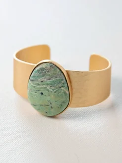 Turquoise Cuff - Gold