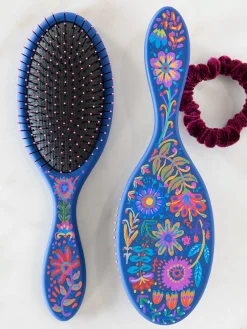 Wet / Dry Detangling Hairbrush - Navy