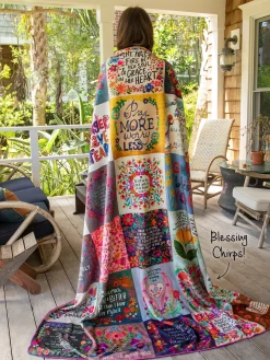 XL Double-Sided Cozy Blanket - Blessings Chirps