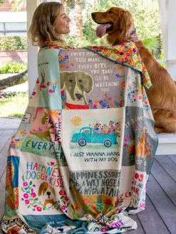 XL Double-Sided Cozy Blanket - Dog Lover Chirps