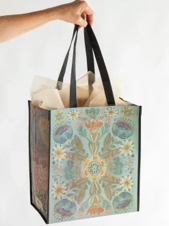 XL Happy Bag, Set of 3 - Mandala Folk Garden